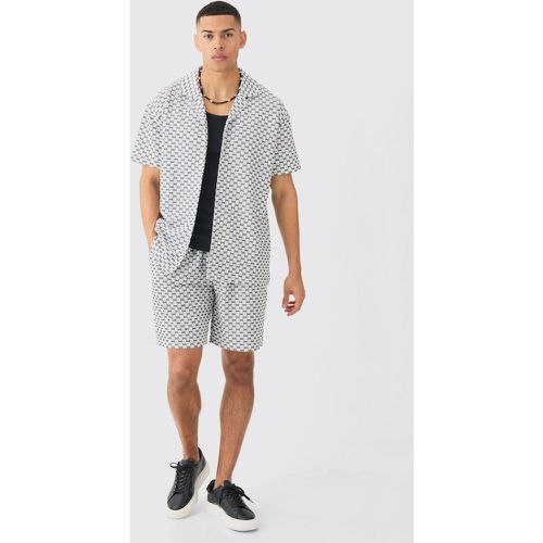 Ensemble oversize à imprimé géométrique - S - Boohooman - Modalova