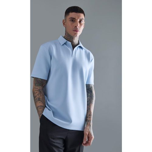 Tall - Polo cintré à revers en néoprène - S - Boohooman - Modalova