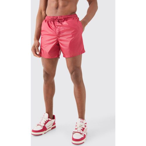 Short de bain mi-long brillant - S - Boohooman - Modalova