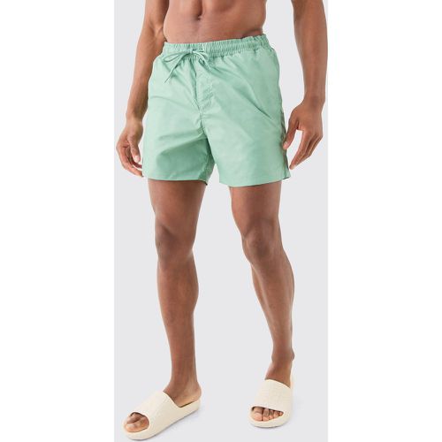 Short de bain mi-long mat - S - Boohooman - Modalova