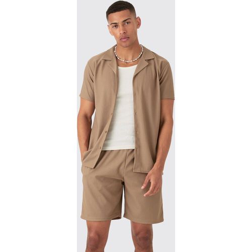 Ensemble côtelé à manches courtes et short - L - Boohooman - Modalova