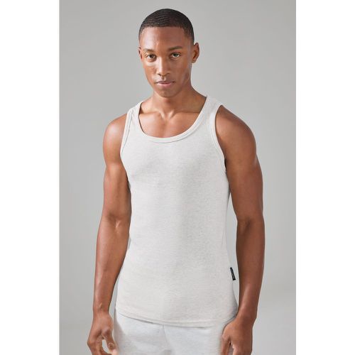 Débardeur côtelé de sport - MAN Active - L - Boohooman - Modalova