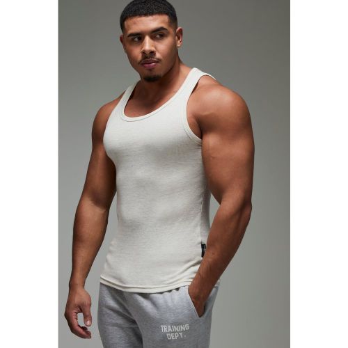 Débardeur côtelé de sport - MAN Active - M - Boohooman - Modalova