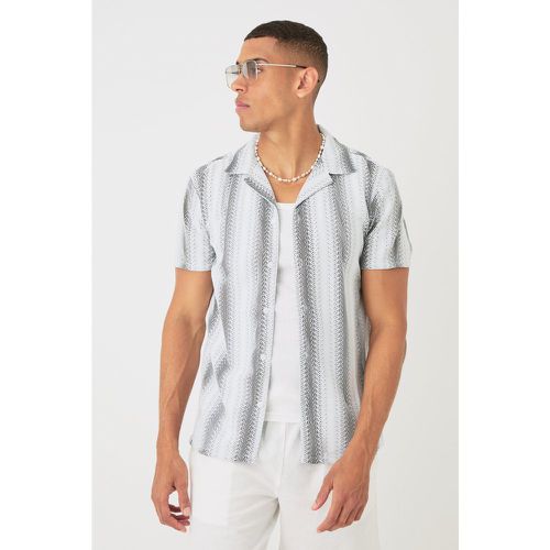 Chemise rayée à coutures apparentes - S - Boohooman - Modalova