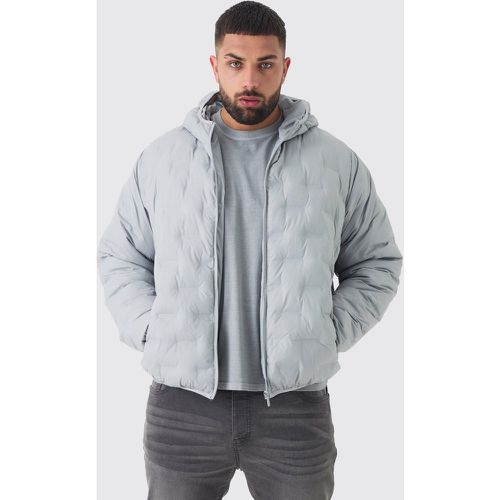 Grande taille - Veste matelassée à capuche en - XXXL - Boohooman - Modalova