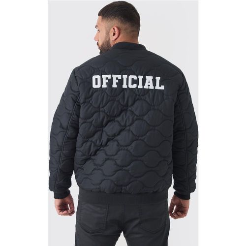 Grande taille - Bomber matelassé - Official homme - XXXL - Boohooman - Modalova