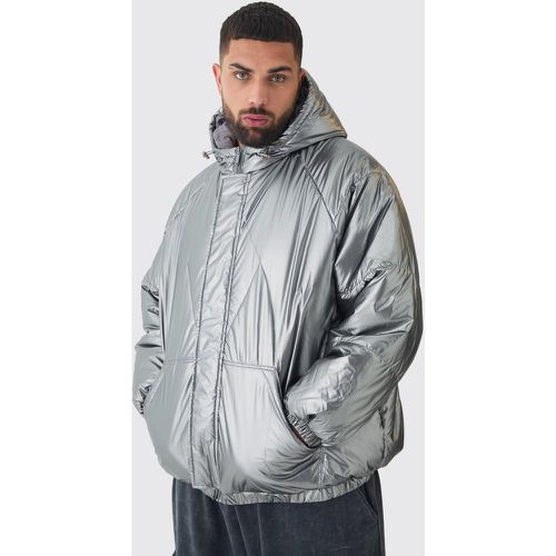 Grande taille - Doudoune oversize métallisée - XXXL - Boohooman - Modalova