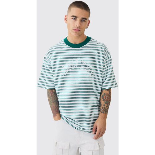 T-shirt oversize côtelé - L - Boohooman - Modalova