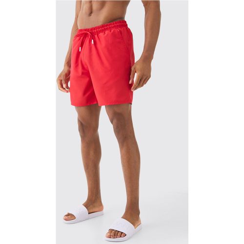 Short de bain mi-long à déchirures - L - Boohooman - Modalova