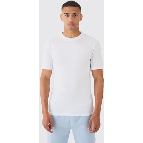 T-shirt moulant basique - S - Boohooman - Modalova