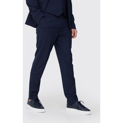 Tall Essential Slim Fit Suit Trouser In Navy - Boohooman - Modalova