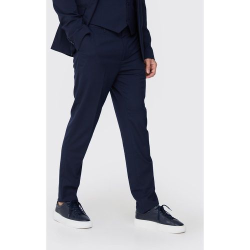 Tall - Pantalon de costume slim marine - 32 - Boohooman - Modalova