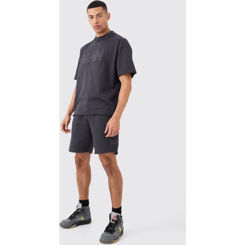 Ensemble déchiré avec t-shirt et short - MAN - S - Boohooman - Modalova