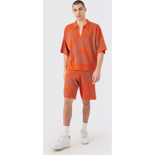 Ensemble avec polo oversize et short - M - Boohooman - Modalova