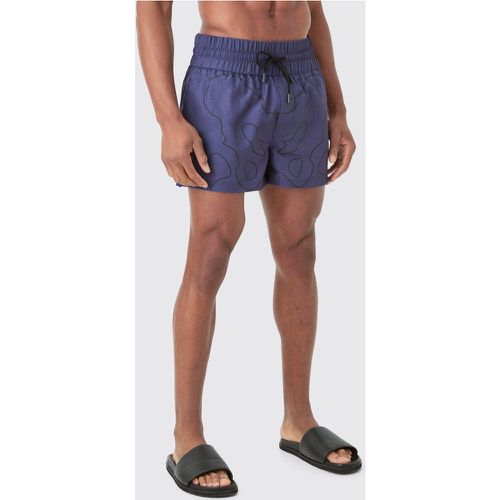 Short de bain à imprimé squelette - L - Boohooman - Modalova