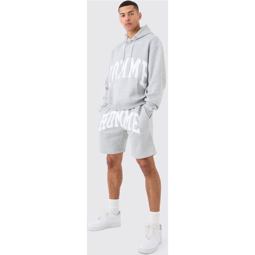 Survêtement oversize avec short - S - Boohooman - Modalova