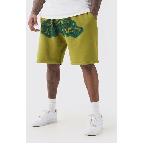 Grande taille - Short large à imprimé graffiti - Official - XXXL - Boohooman - Modalova