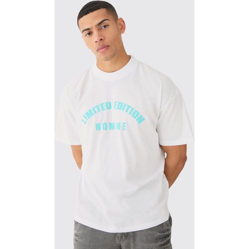 T-shirt oversize à inscription - S - Boohooman - Modalova