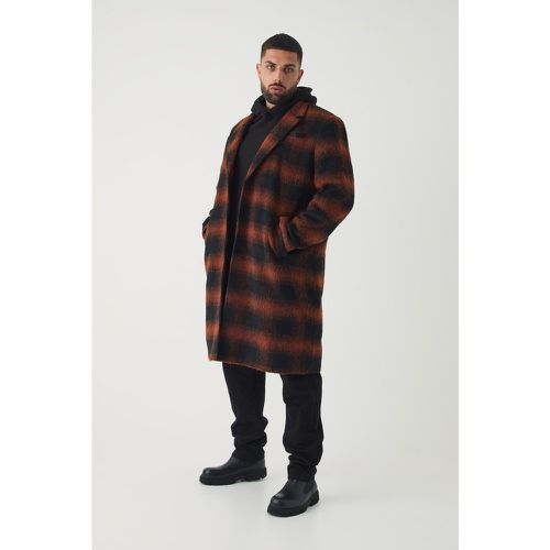 Grande taille - Manteau oversize à carreaux - XXXL - Boohooman - Modalova