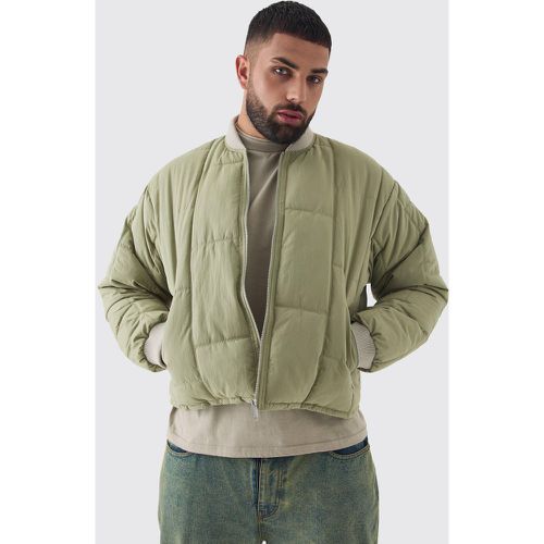 Grande taille - Bomber oversize matelassé homme - XXXL - Boohooman - Modalova