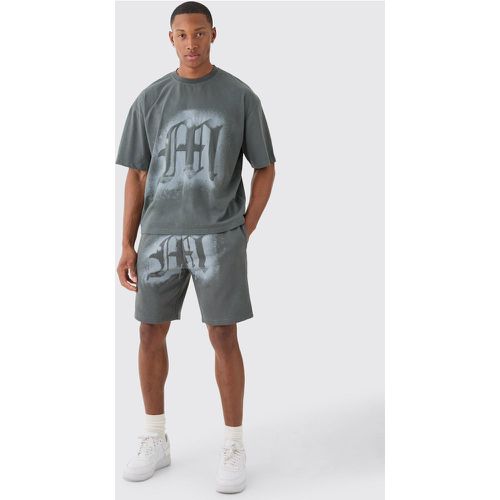 Ensemble oversize à imprimé graffiti - S - Boohooman - Modalova