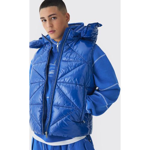 Veste sans manches en vinyle - S - Boohooman - Modalova