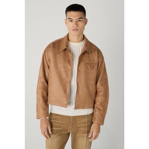 Veste Harrington oversize délavée - S - Boohooman - Modalova