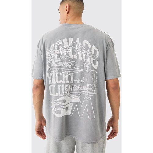 T-shirt oversize à imprimé Monaco - XS - Boohooman - Modalova