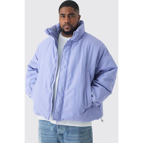 Grande taille - Manteau oversize matelassé à col montant - XXXXL - Boohooman - Modalova