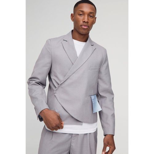 Blazer oversize court croisé - 34 - Boohooman - Modalova