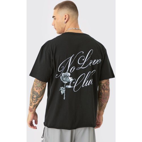 T-shirt oversize à imprimé Love - XS - Boohooman - Modalova