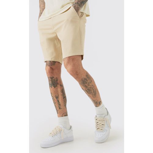 Tall - Short chino slim à taille fixe - 32 - Boohooman - Modalova