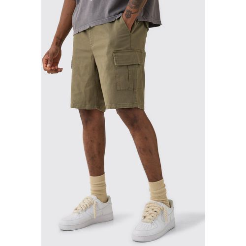 Tall - Short cargo slim à taille élastiquée - S - Boohooman - Modalova