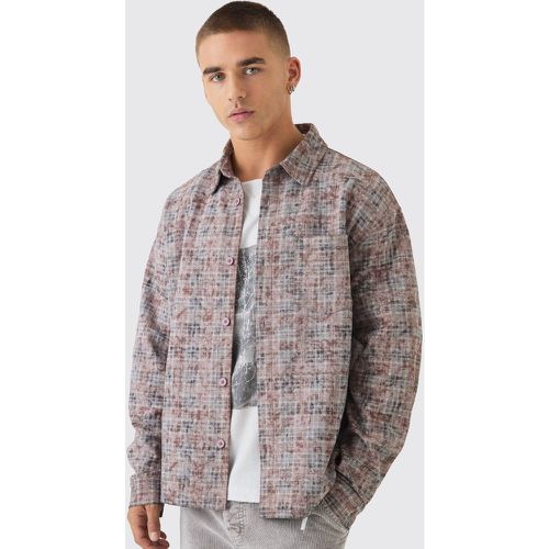 Surchemise oversize à carreaux - S - Boohooman - Modalova