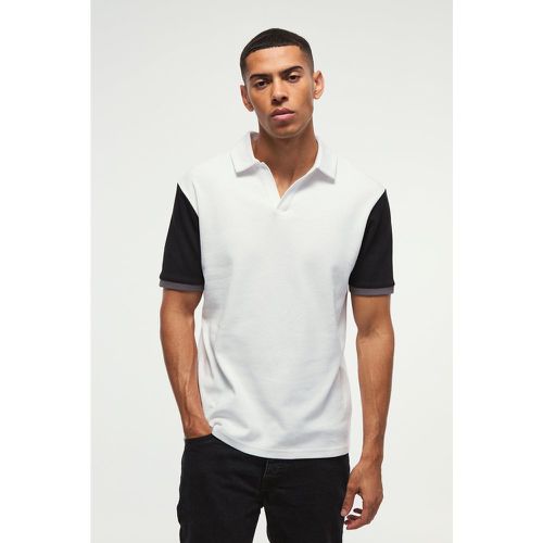 Polo cintré color block - M - Boohooman - Modalova