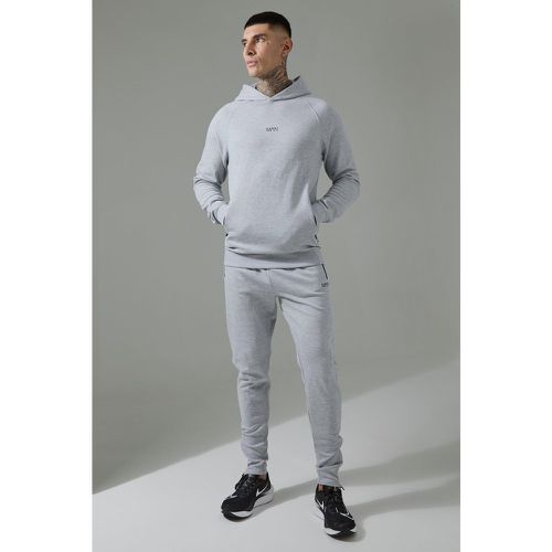 Tall - Survêtement en polaire avec sweat à capuche et jogging - MAN Active - S - Boohooman - Modalova