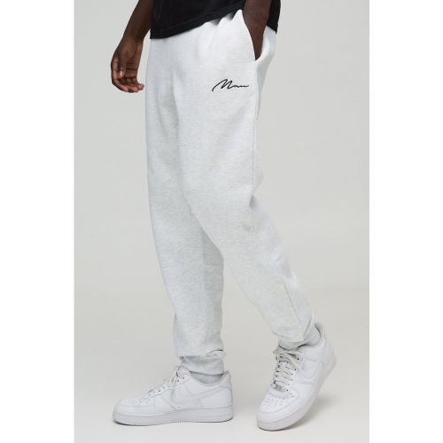 Jogging droit à logo signature - MAN - S - Boohooman - Modalova