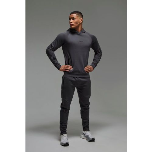 Survêtement avec sweat à capuche en polaire et jogging - MAN Active - S - Boohooman - Modalova