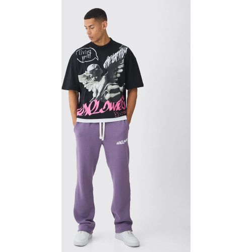 Ensemble oversize imprimé à manches longues - L - Boohooman - Modalova