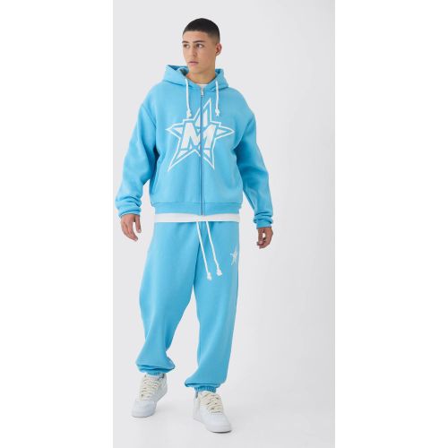 Survêtement oversize universitaire en corde - L - Boohooman - Modalova