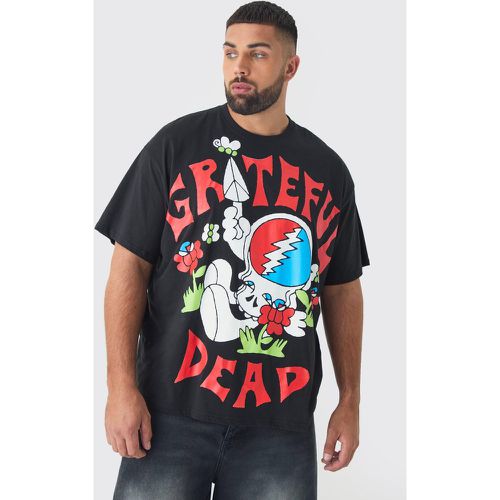 Grande taille - T-shirt oversize imprimé à imprimé Grateful Dead - XXXL - Boohooman - Modalova