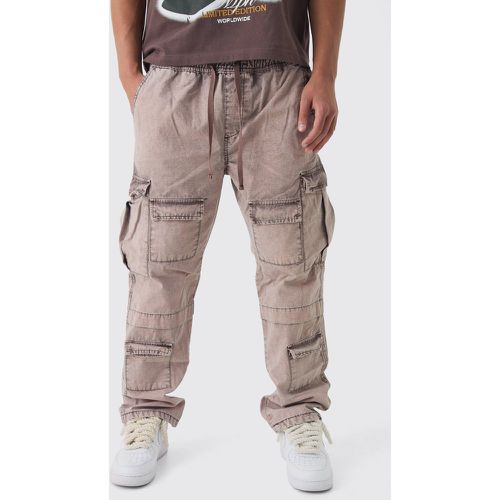 Pantalon cargo de skate délavé - 28 - Boohooman - Modalova