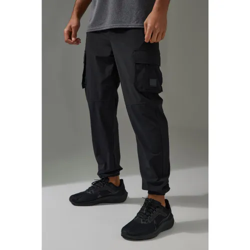 Jogging cargo droit - MAN Active - M - Boohooman - Modalova