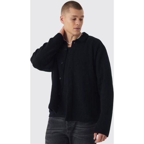 Chemise oversize en maille brossée - L - Boohooman - Modalova