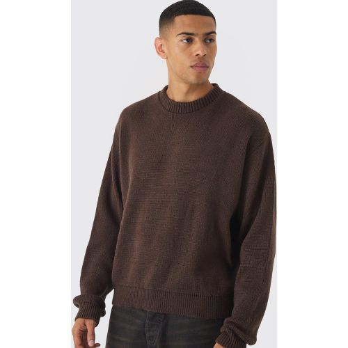 Pull oversize en maille brossée - M - Boohooman - Modalova