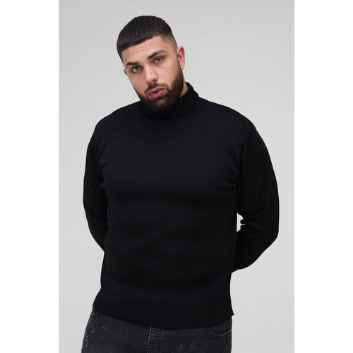 Grande taille - Pull droit basique à col roulé - XXXL - Boohooman - Modalova