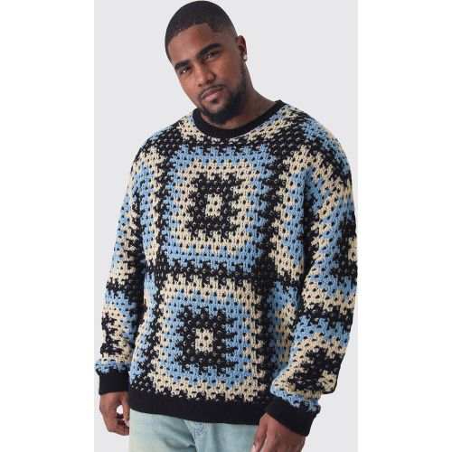 Grande taille - Sweat oversize en crochet - XXXL - Boohooman - Modalova