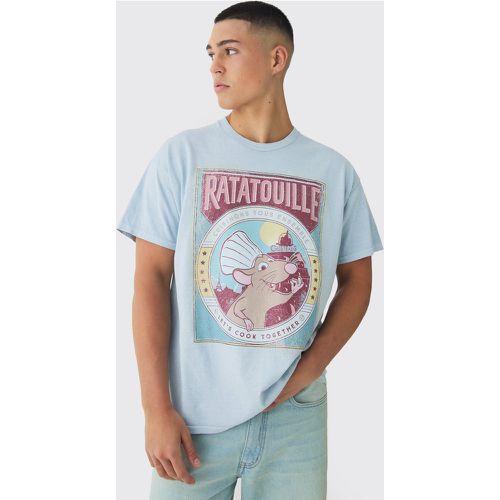 T-shirt oversize délavé à imprimé Disney - S - Boohooman - Modalova