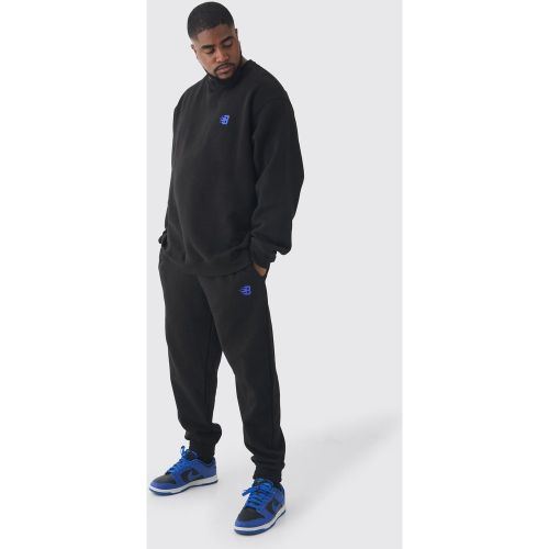 Grande taille - Survêtement avec sweat à broderie B - XXL - Boohooman - Modalova