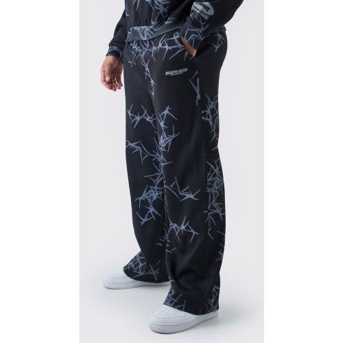 Grande taille - Jogging large imprimé - XXXXXL - Boohooman - Modalova